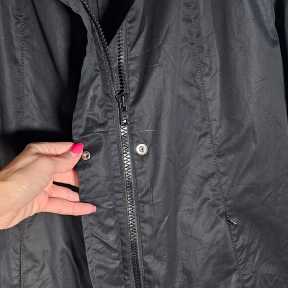 Helmut Lang black hooded trench coat size L - Picture 8 of 13